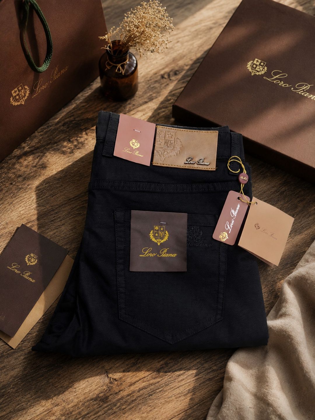 Kişilər üçün düz cins 28684799, qara, pambıq/elastan, ölçü 30 — Mallar, Bakı (3)