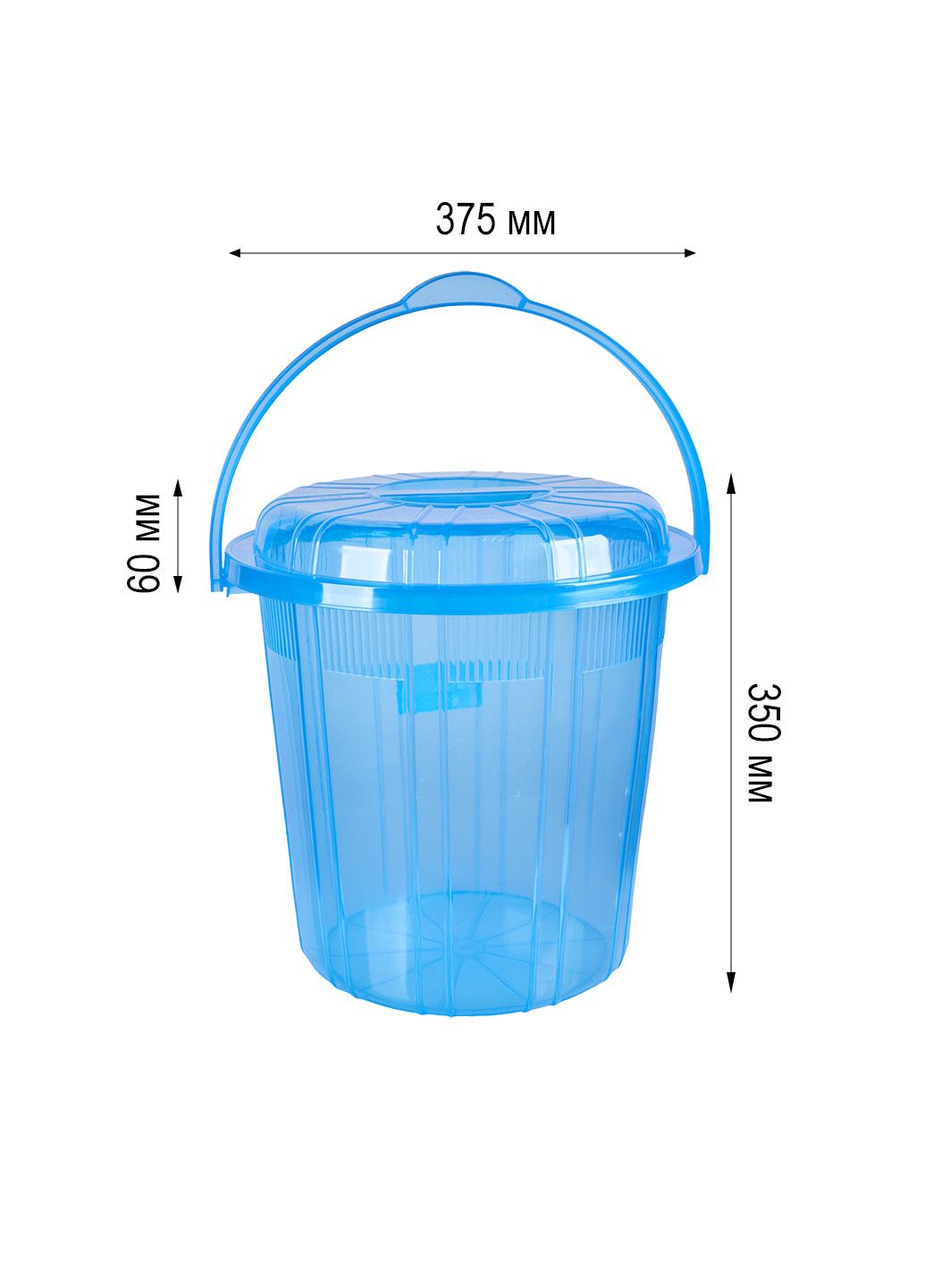 Vedrə, plastik, mavi, 375x350 mm, 25 l — Mallar, Bakı (2)