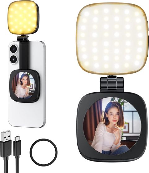 Telefon selfi led lampa + güzgü — Bakı