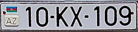 Qeydiyyat nişanı - 10-KX-109 — Qeydiyyat nömrələri