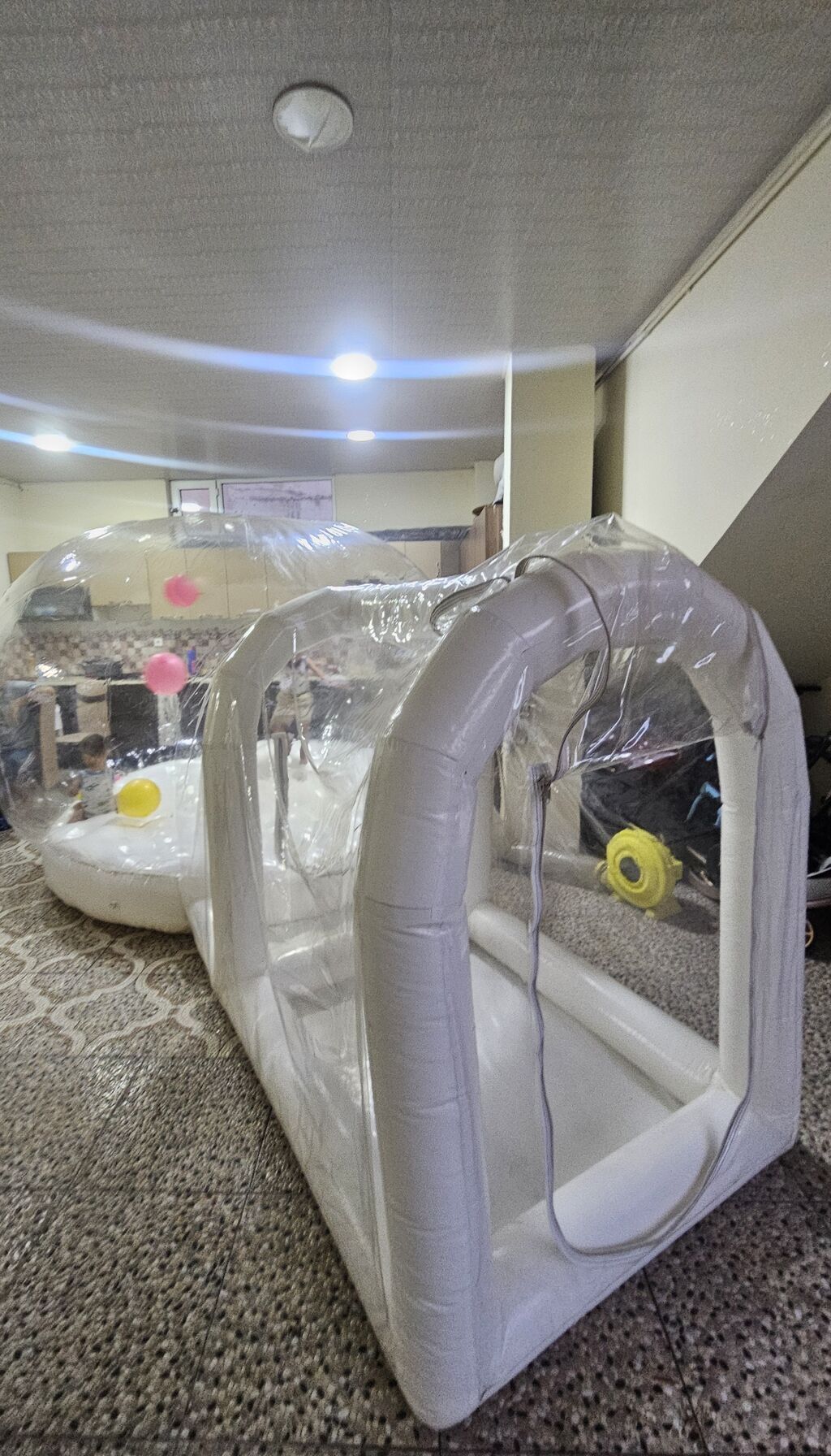 Şişmə şəffaf “balon otaq” – uşaqlar üçün təhlükəsiz oyun kubu Uşaqlar — Oyun çadırları və evləri, Bakı (3)