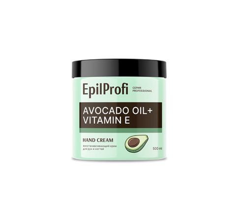 Əl və dırnaq kremi EpilProfi Professional Avocado Oil + Vitamin E 500 ml — Bakı