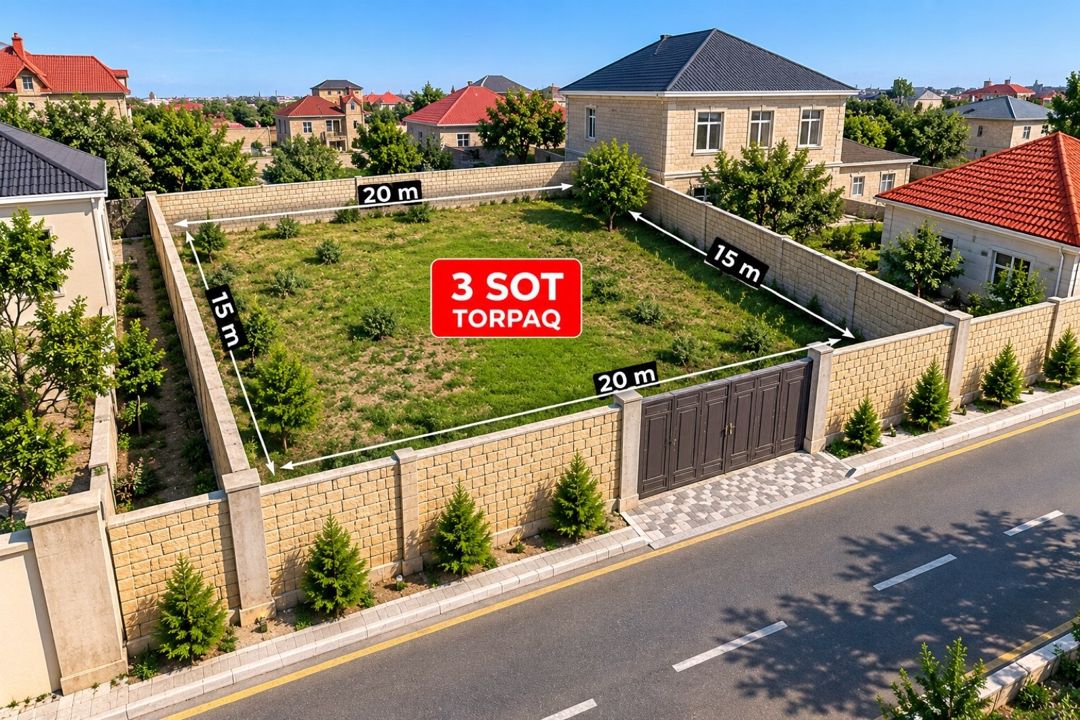 3 sot torpaq sahəsi, Mehdiabad qəs — Torpaq, Bakı