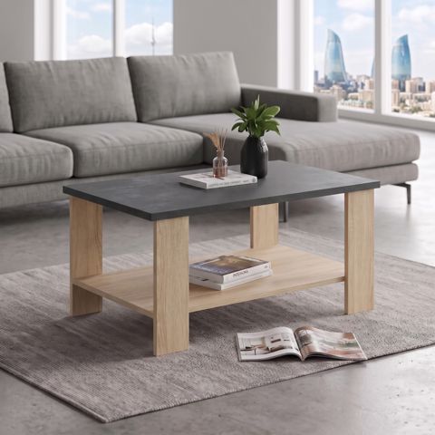 Jurnal masası, Ldsp, Antrasit/Sonoma, 90x50x45 sm — Bakı