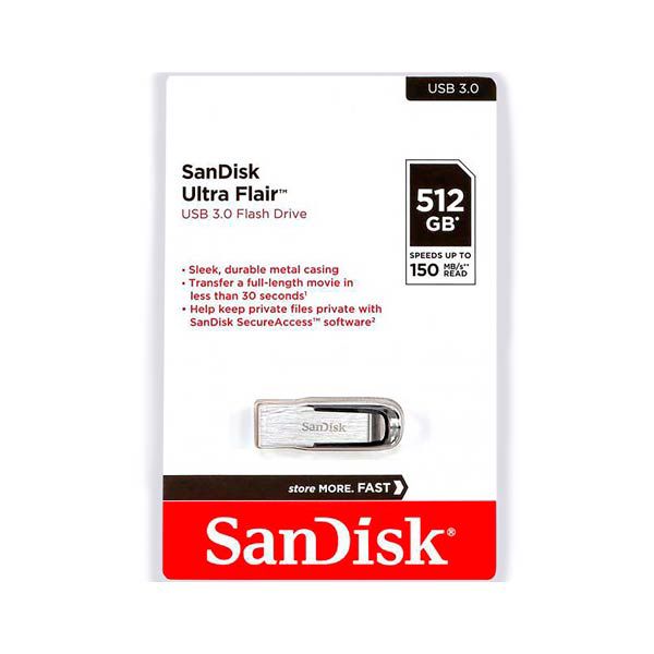 SanDisk Ultra Flair USB 3.0 512GB Flash Drive — Mallar, Bakı