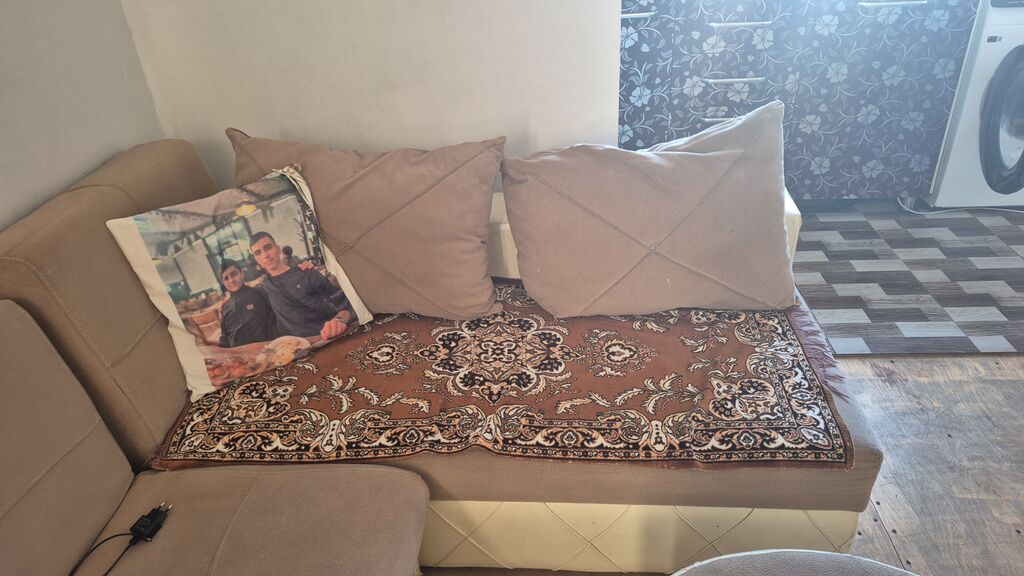 Künc divan dəsti - Forma: L-şəkilli künc divan - Material: Oturacaq — Yumşaq mobilya dəstləri, Digah (3)