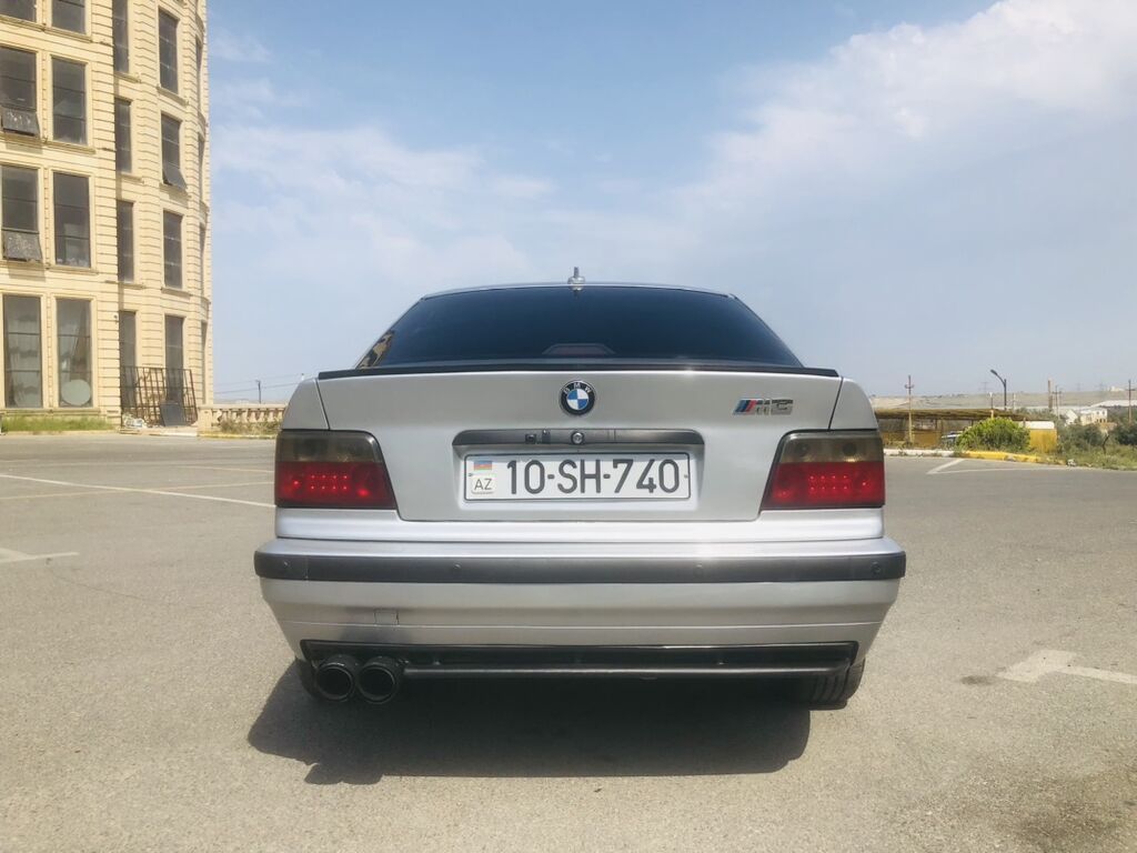 BMW 3 Series E36 sedan – gümüşü rəng, M paketli görünüş. E 36 10-SH-740 — Avtomobillər, Masazır (2)