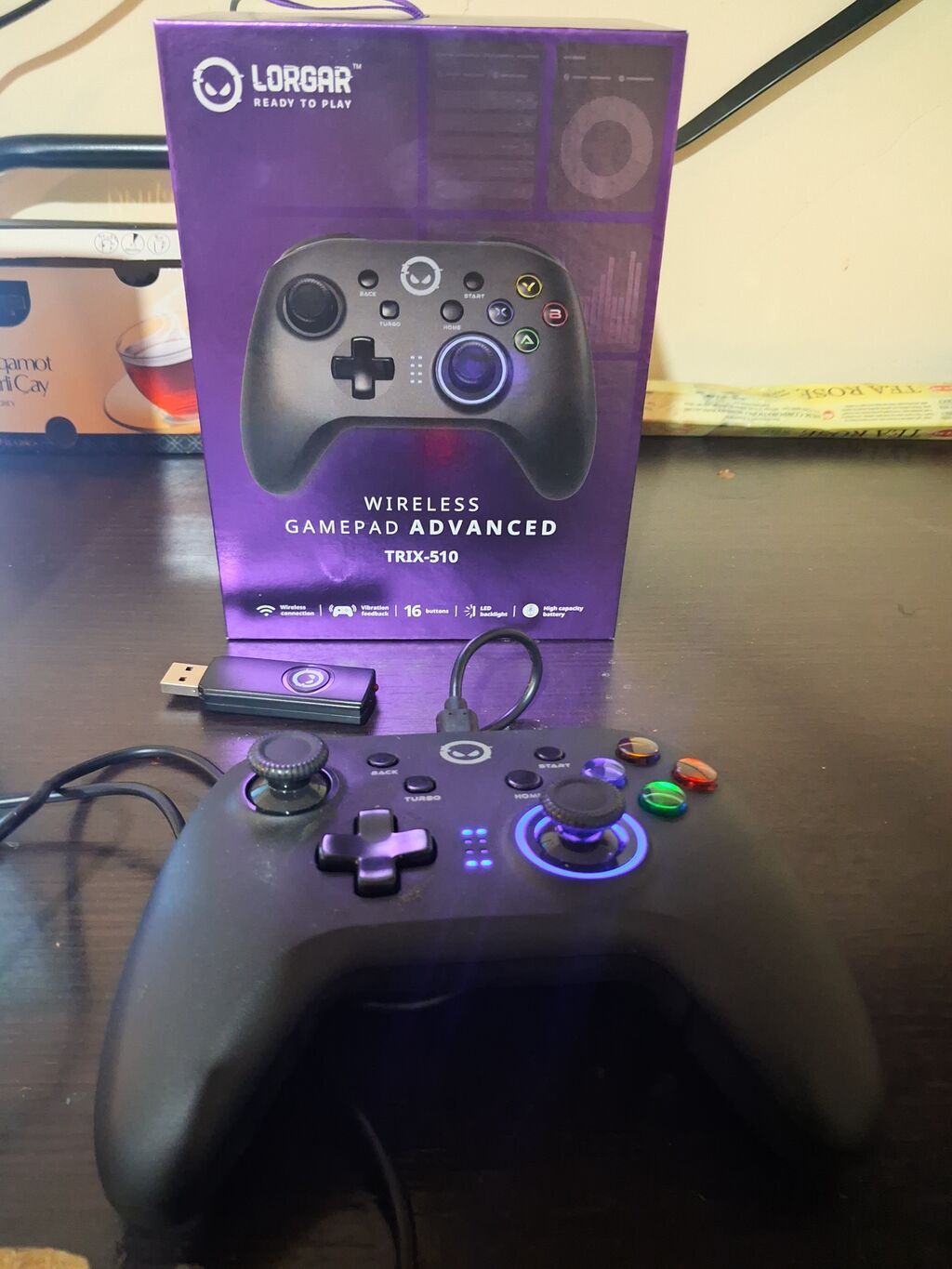 Lorgar TRIX-510 Wireless Gamepad Advanced - Simsiz oyun pultu, USB — Aksesuarlar, Masazır (2)