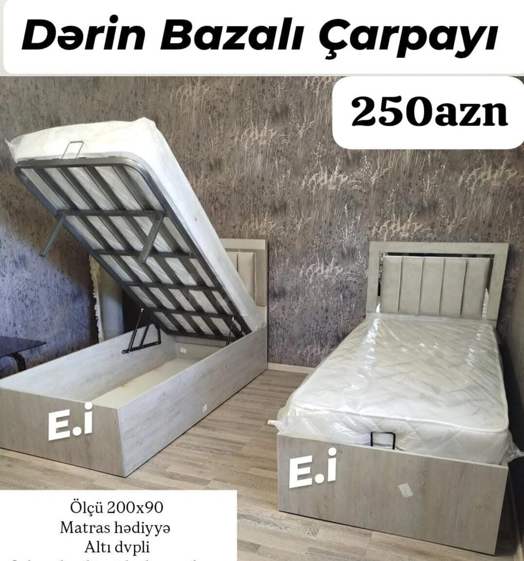 Bambuk çarpayı, Qarışıq rəng — Mebel, Bakı