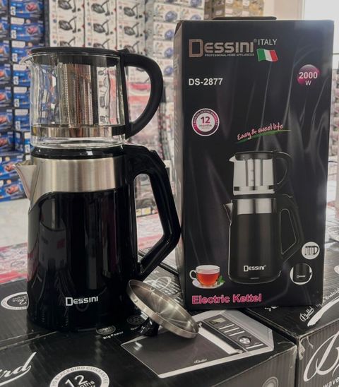 Dessini DS-2877 elektrik çaydan/çay dəmləyən - Brend: Dessini (Italy) — Bakı
