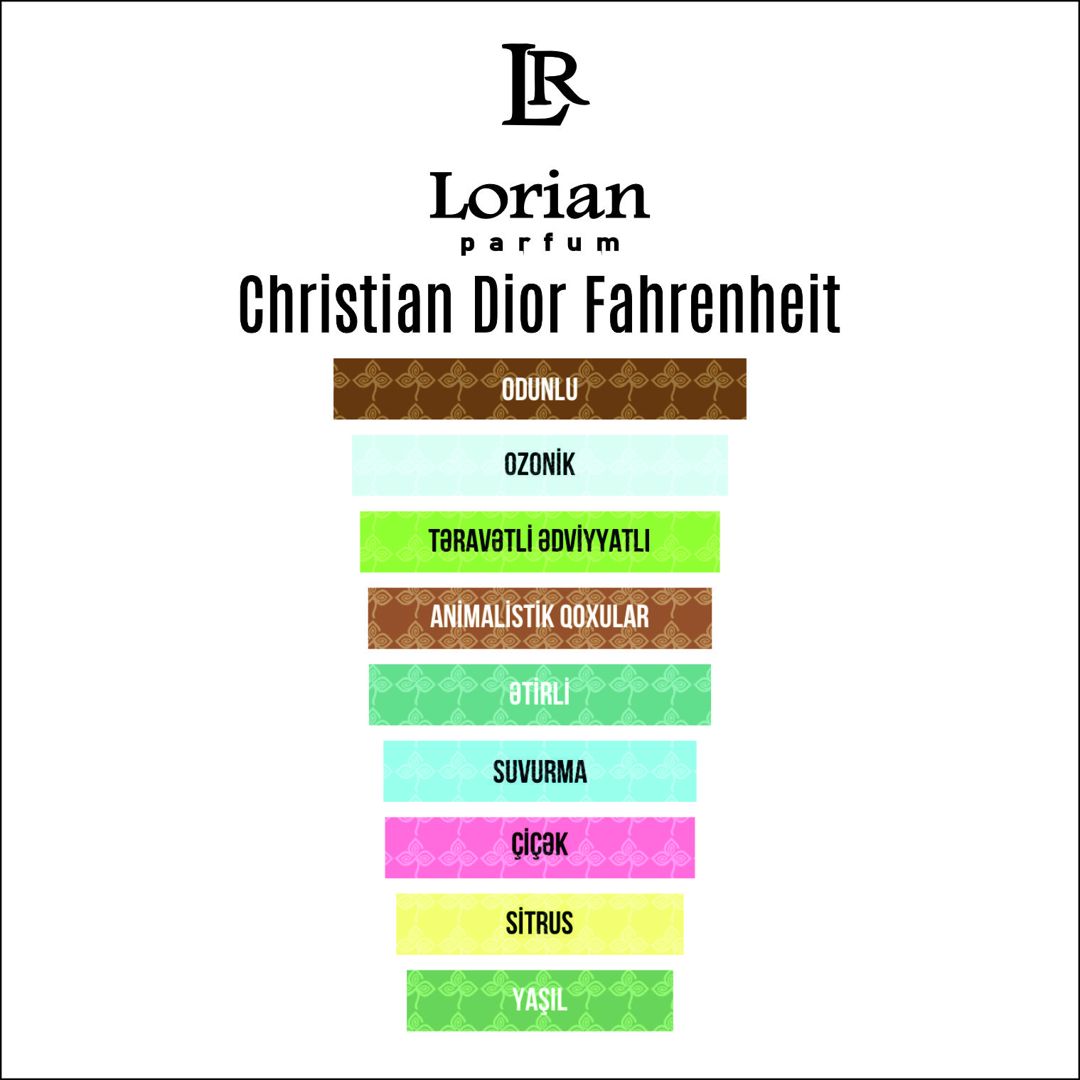 Lorian Parfum Fahrenheit kişilər üçün ətir suyu 12 ml — Mallar, Bakı (2)