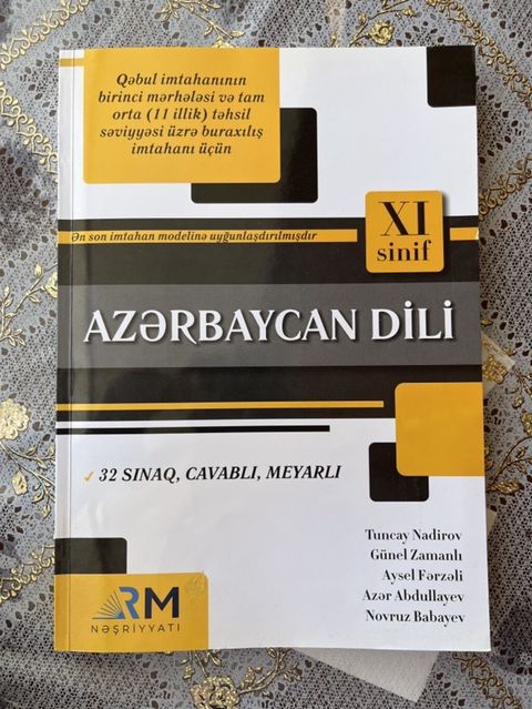 Məhsul: “Azərbaycan Dili – XI sinif” (RM Nəşriyyatı) Təsvir: - Qəbul — Digah