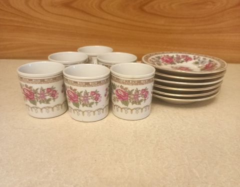 Çay dəsti, rəng - Ağ, Farfor, 6 nəfərlik — Bakı