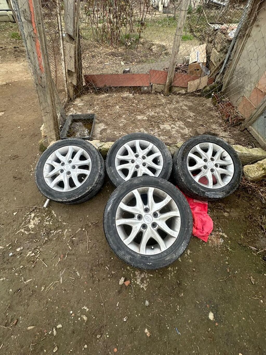 Hyundai orijinal yüngül lehimli disklər və təkər komplekti (4 — Diskləri, Bakı (4)