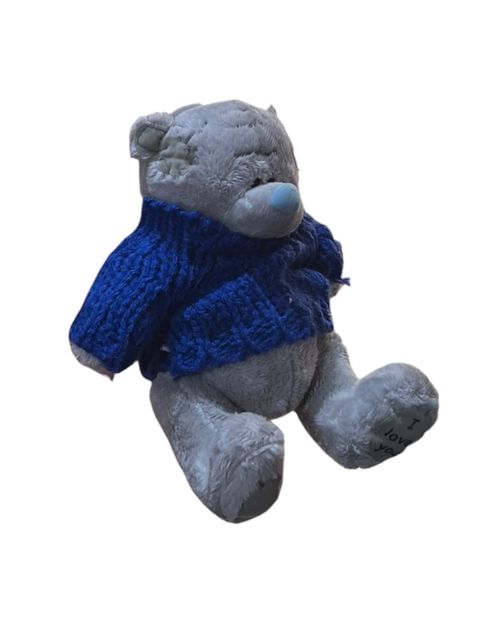 Yumşaq oyuncaq FSY-12156, peluş, boz/göy, 10 sm — Bakı