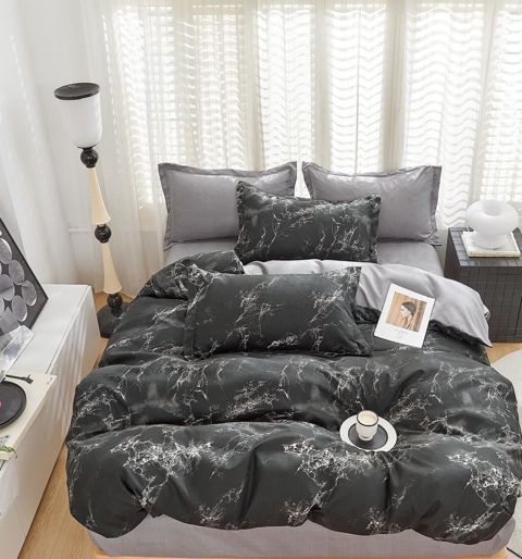 Yataq dəsti Trendy PolyCotton, döşək örtüyü 240x260, yorğan üzü 160x220 2 əd, yastıq üzü 50x70 2 əd, ailə dəsti, polikotton, Türkiyə istehsalı - Annaberry 721 — Bakı