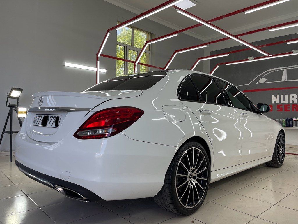 Mercedes C 300, 2.0 L, 2018 il, 124 000 km — Avtomobillər, Bakı (5)