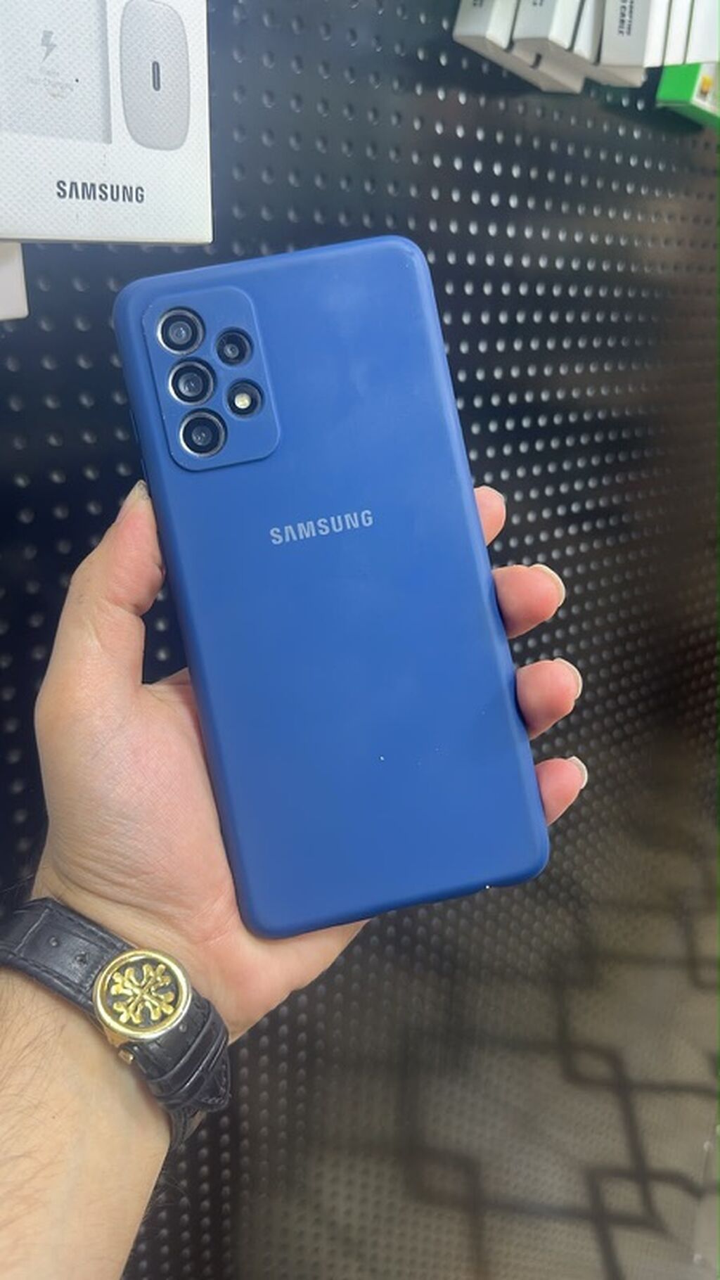 Samsung Galaxy A72, 128 GB, rəng - Mavi, Barmaq izi — Samsung, Bakı