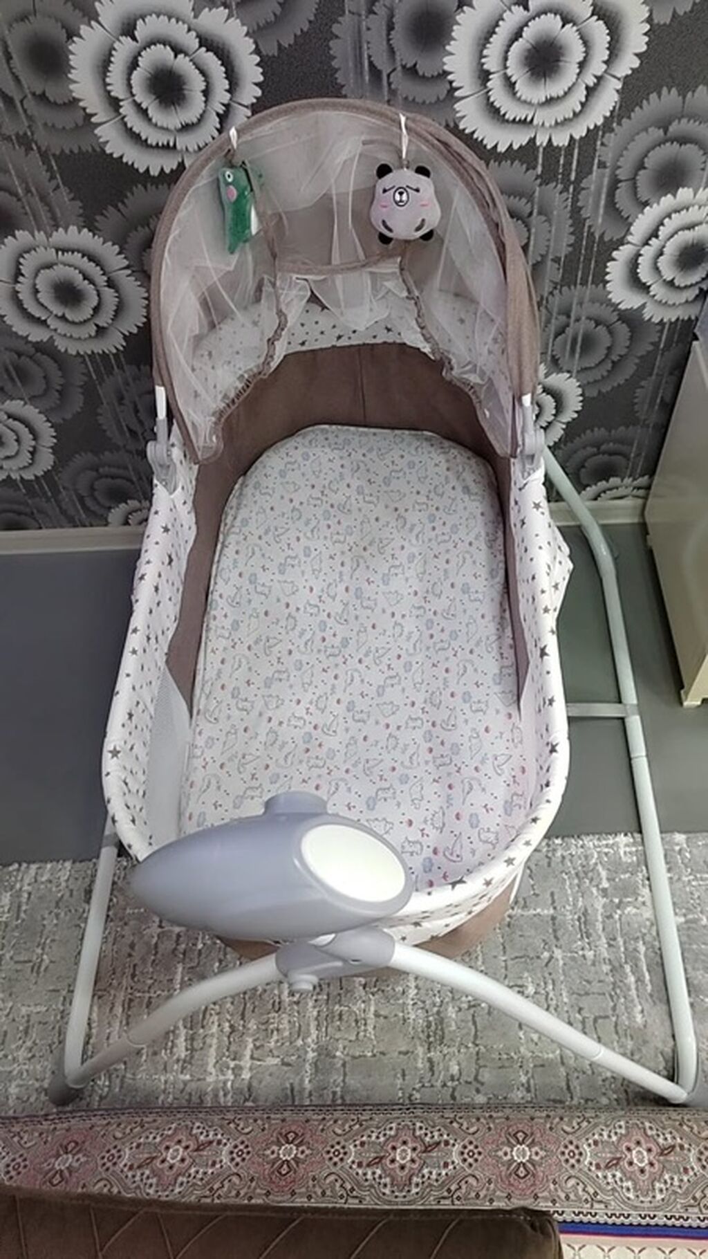 Elektrikli beşik/kolyaska tipli yelləncək beşik - Uşaq üçün rahat — Bəşikləri, Qobu