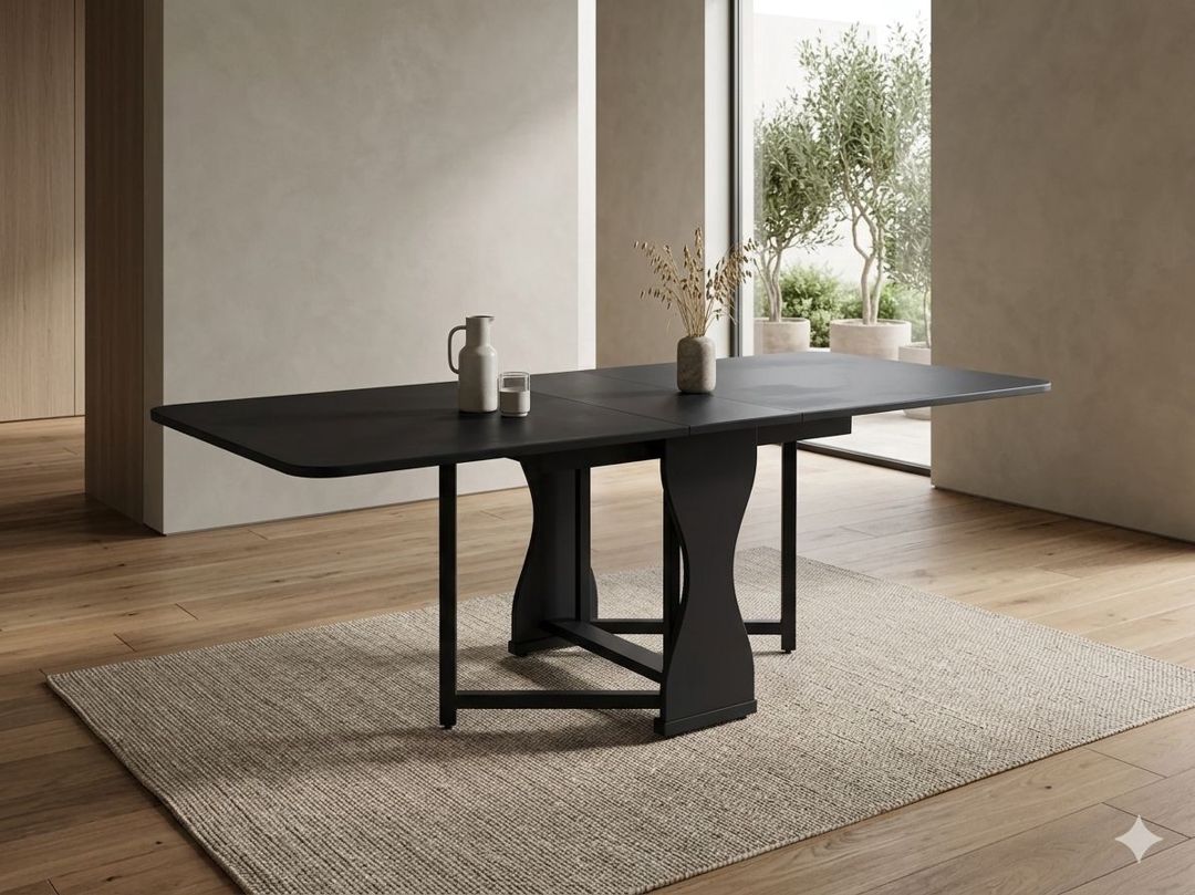 Yemək masası 8433, MDF, antrasit, 165x80x78 sm — Mallar, Bakı