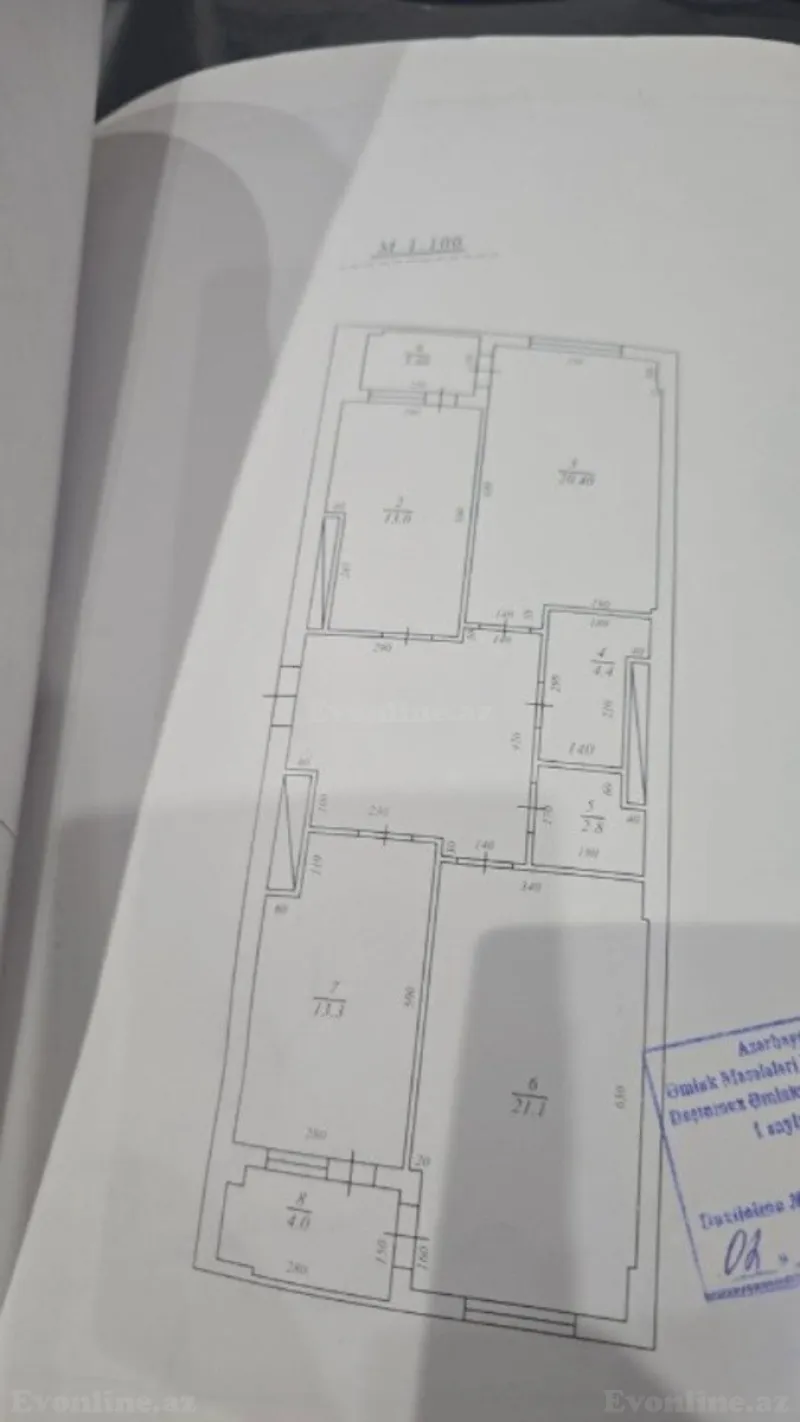 Satılır 3 otaqlı Mənzil Yeni tikili 111 m² Bakı, Xətai r., Həzi Aslanov m — Mənzil, Bakı (2)