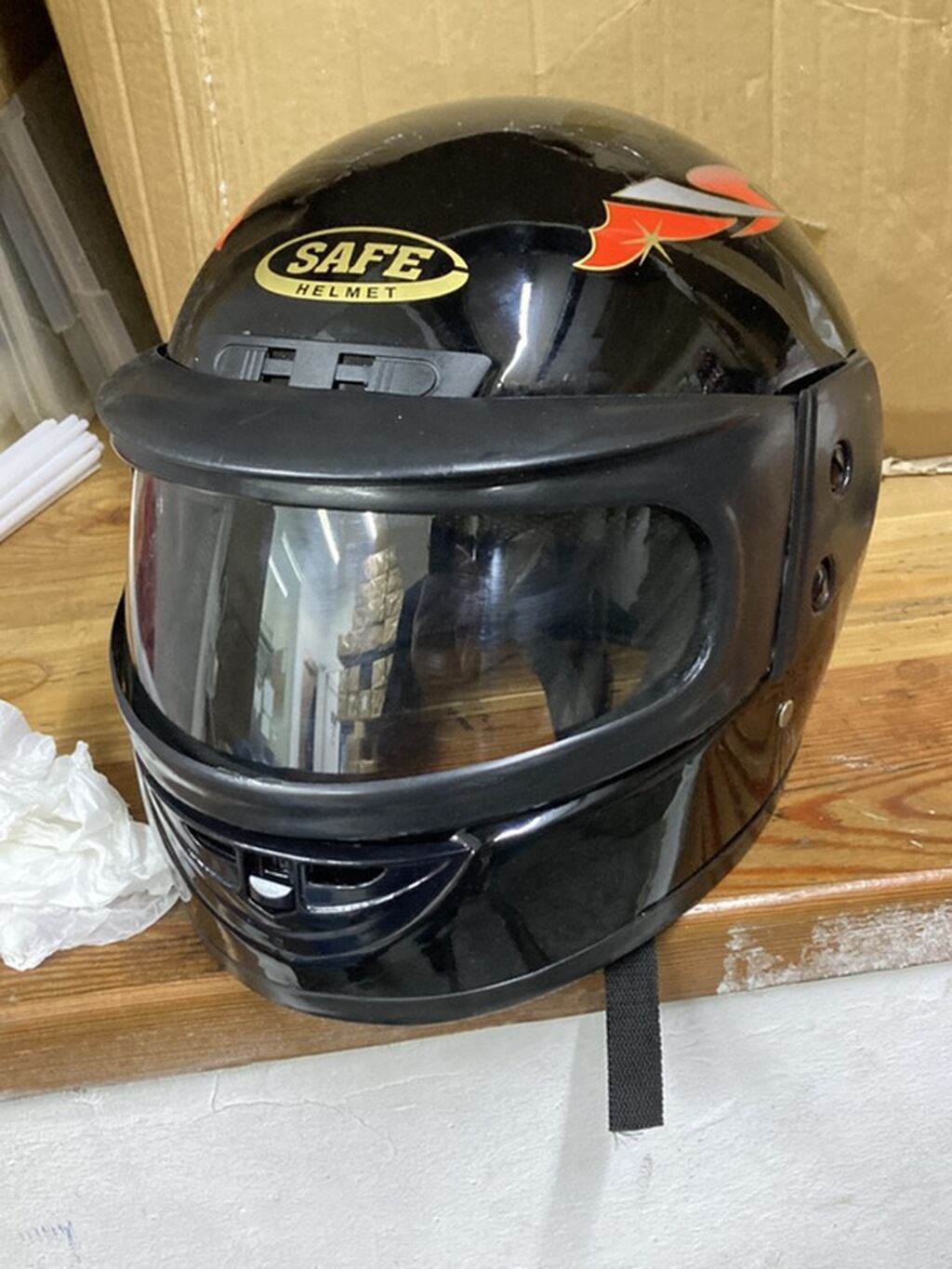 Yenidi istifadə edimir deyə satılır Məhsul: Safe Helmet tam üzlü — Motosiklet geyimi, Bakı