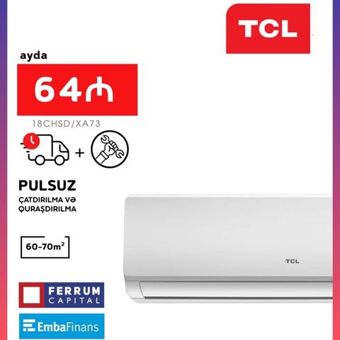 Kondisioner "TCL split (18000BTU)" — Bakı