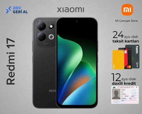 Xiaomi Redmi 17 Black 256GB/8GB — Bakı