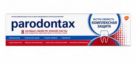 Diş məcunu Parodontax Complex Protection Extra Fresh ARM-0025 sağlam diş ətlərinə və güclü dişlərə gündəlik qulluq üçün, 50 ml — Bakı