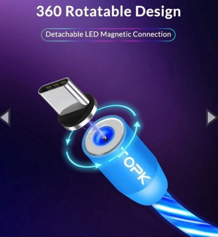Topk.usb Type-C.LED.1 m.360° — Şəbəkə və server avadanlığı, Bakı (6)