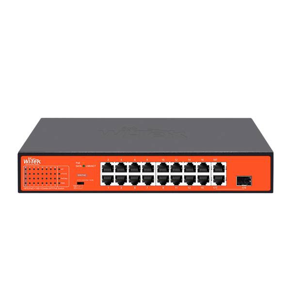 Wi-Tek WI-PS518G 16-Port PoE Switch — Mallar, Bakı