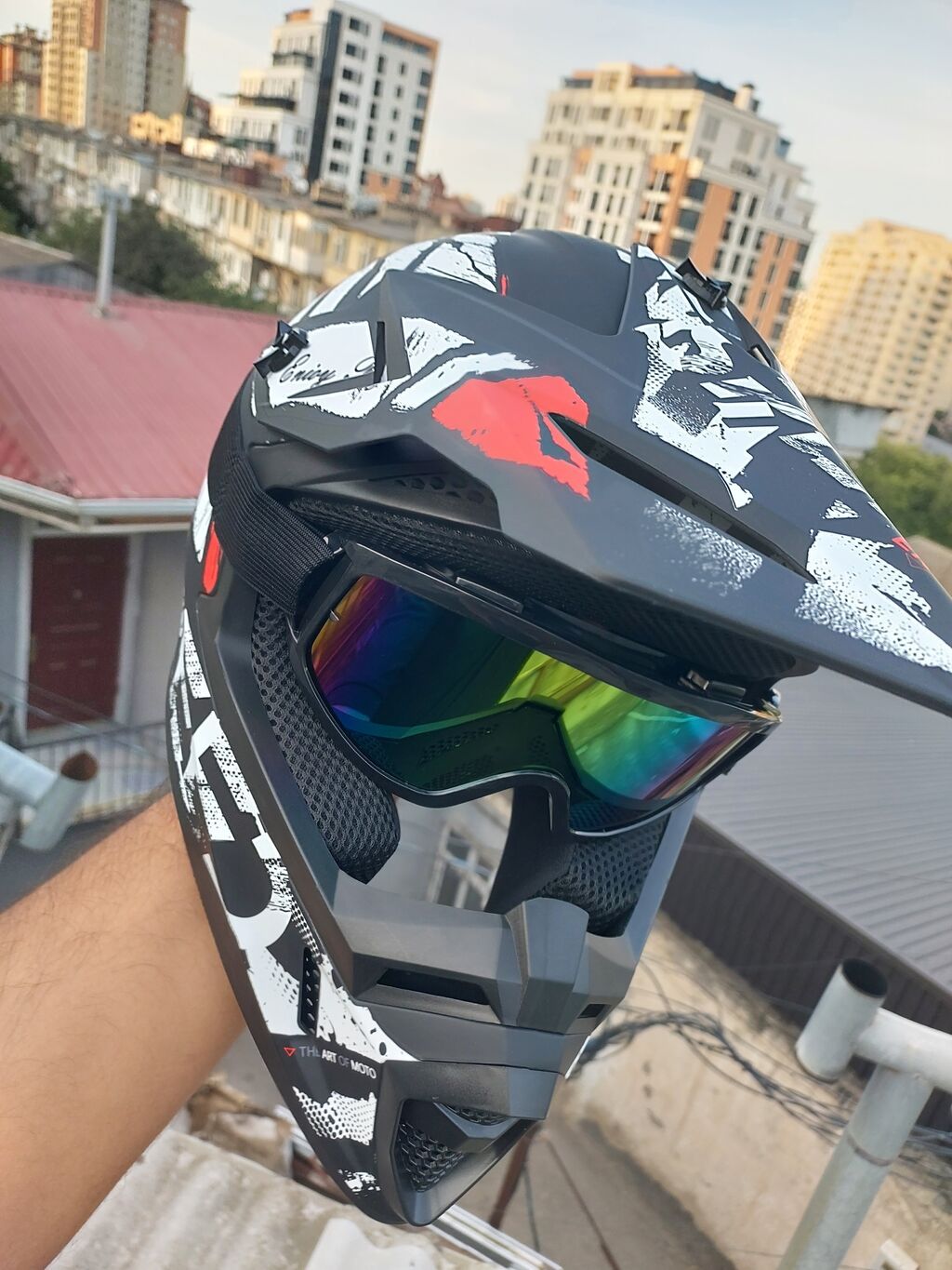 Off-Road (Cross) Moto kask satıram Məhsul yenidir, istifadə — Motosiklet geyimi, Bakı (4)