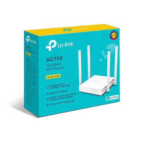 TP-Link Archer C24 AC750 Dual-Band Wi-Fi Router — Bakı