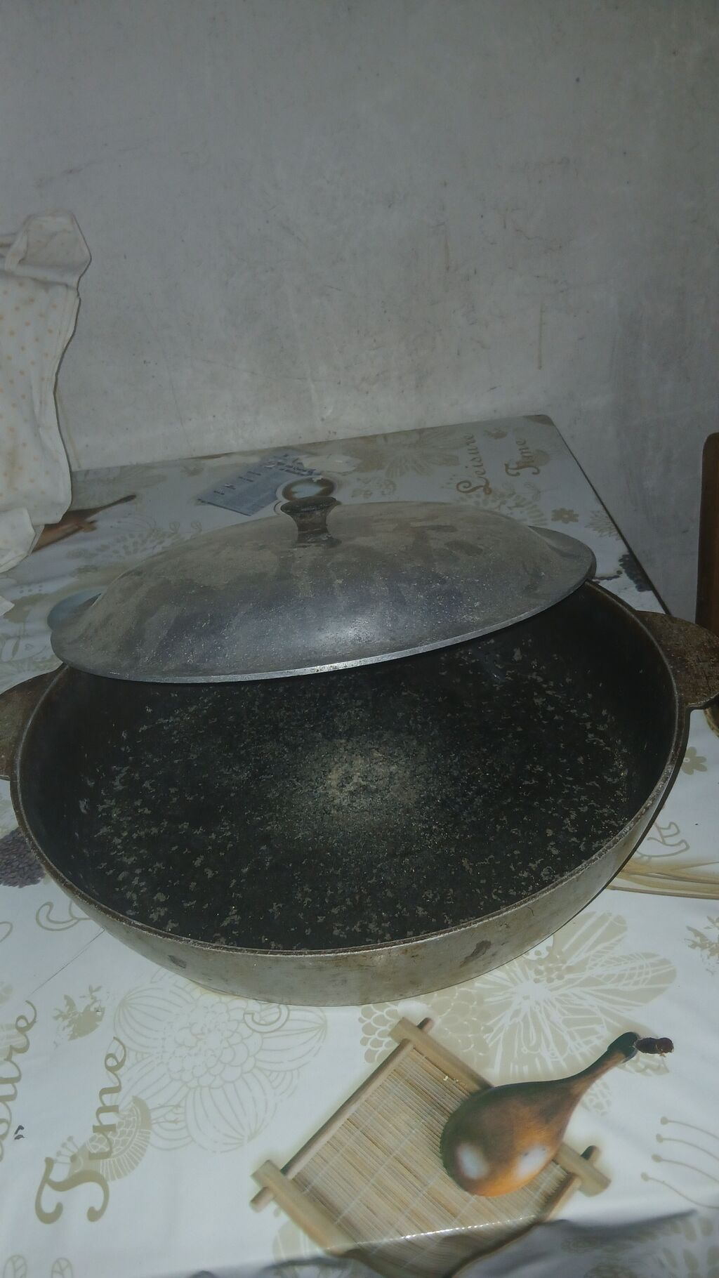 Qazan, rəng - Boz, Çuqun — Bişirmə qabları, Digah (2)
