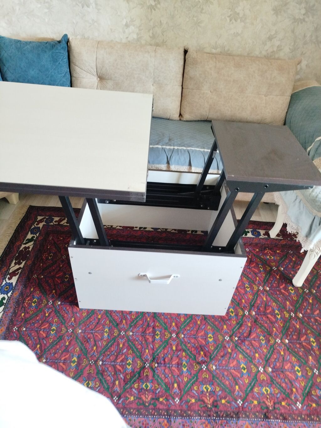 Qonaq masası, Yeni, Açılan, MDF, Kvadrat masa — Masalar, Sumqayıt (2)