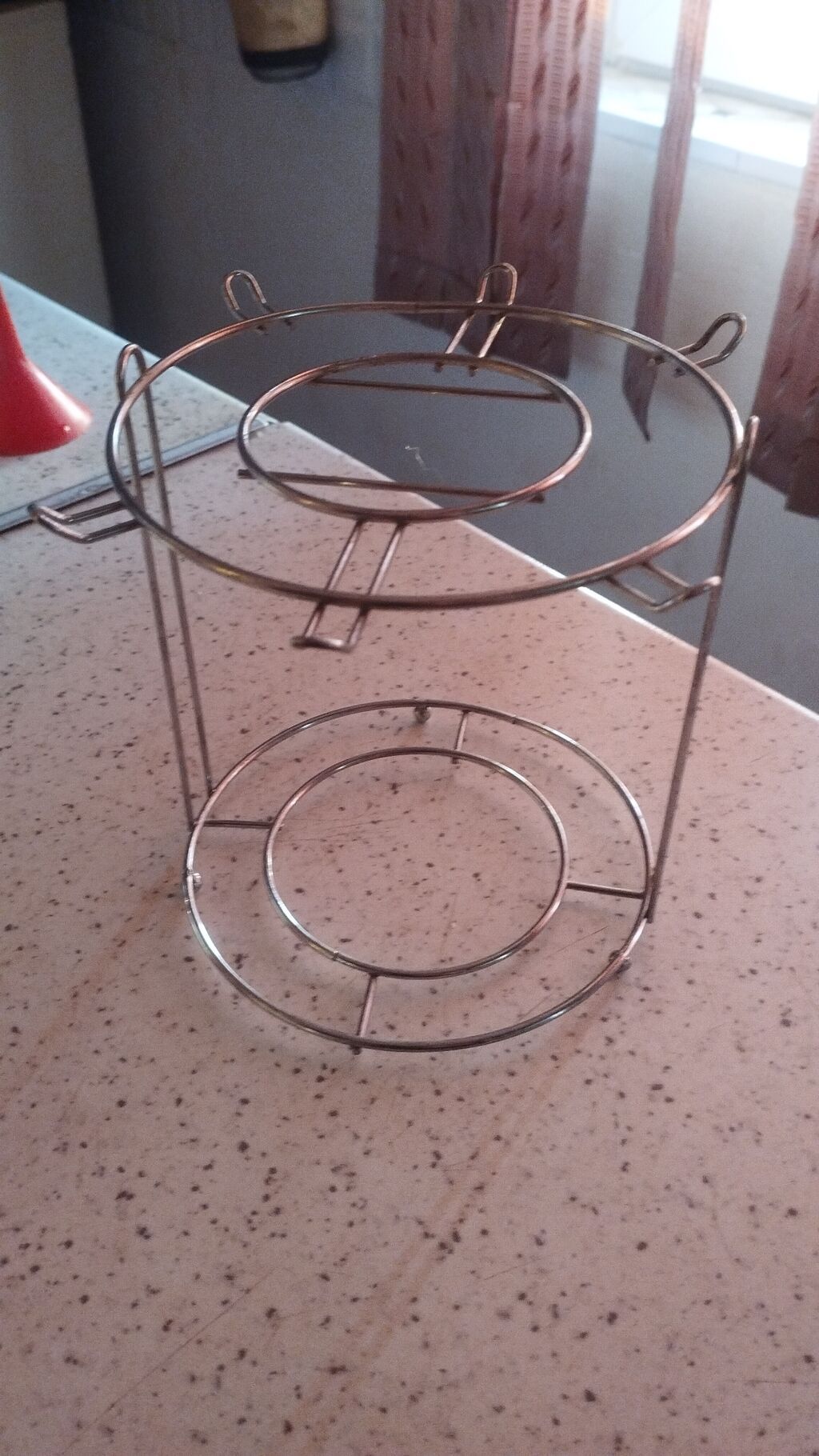 Mətbəx üçün metal qab/dolça dayağı - Material: paslanmayan metal tel — Mətbəx əşyaları, Sumqayıt