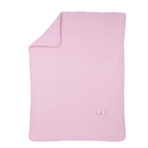 Qızlar üçün uşaq pledi Chicco 9100290000000-11, çəhrayı, 100% yun - 9100290000000-11 — Bakı
