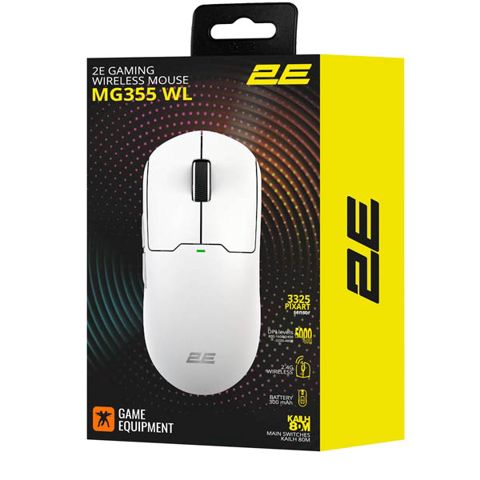 2E MG355 WL RGB Usb-a WL White Gaming Mouse 2E-MG355UWT-WL — Bakı