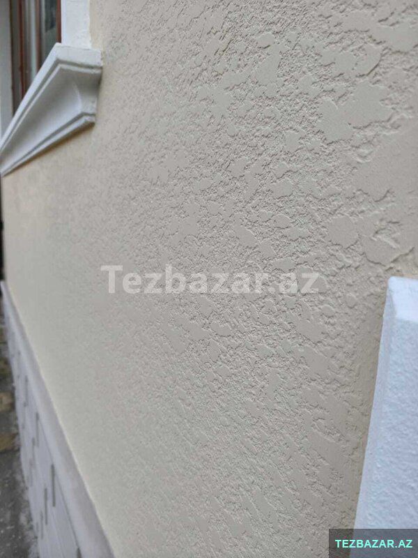 Fasad boyası və dekorativ fasad işləri — Tikinti materialları, Bakı (4)