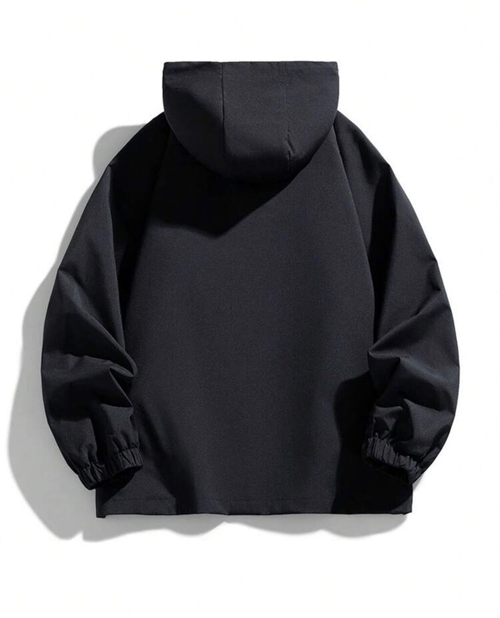 Qara rəngli kapüşonlu yüngül küləkkeş (unisex) - Minimalist dizayn — Kurtkalar, Bakı (2)