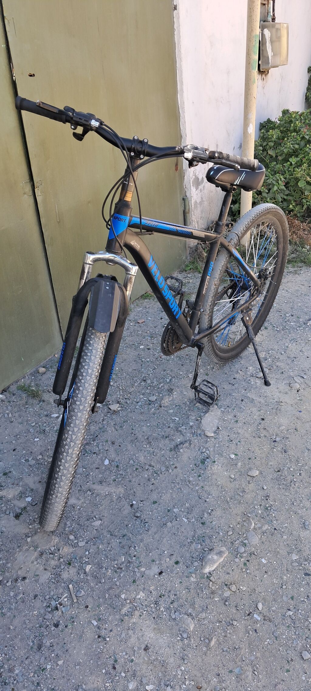 VeloSport dağ velosipedi - Çərçivə: yüngül ərintidən, mat qara rəngdə — Dağ velosipedləri, Bakı