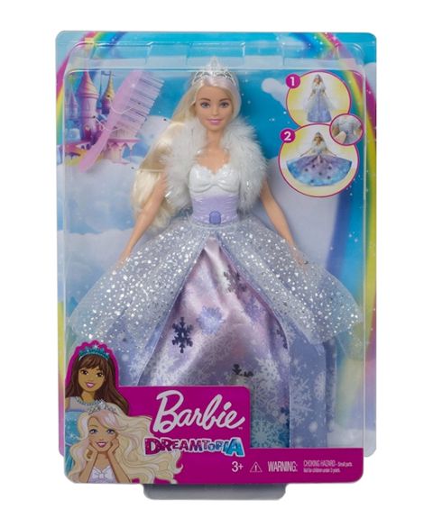 Kukla Barbie Dreamtopia Qış şahzadəsi, bal paltarında, aksessuarlar ilə, plastik — Bakı