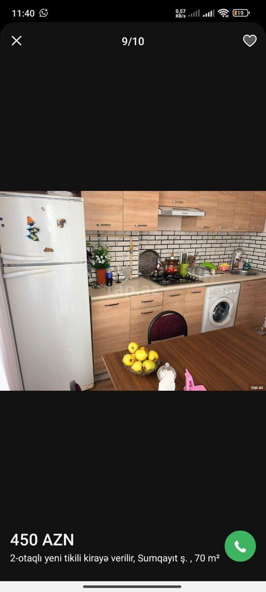 2-otaqlı yeni tikili kirayə verilir, Sumqayıt ş., 70 m² — Mənzil, Sumqayıt (11)