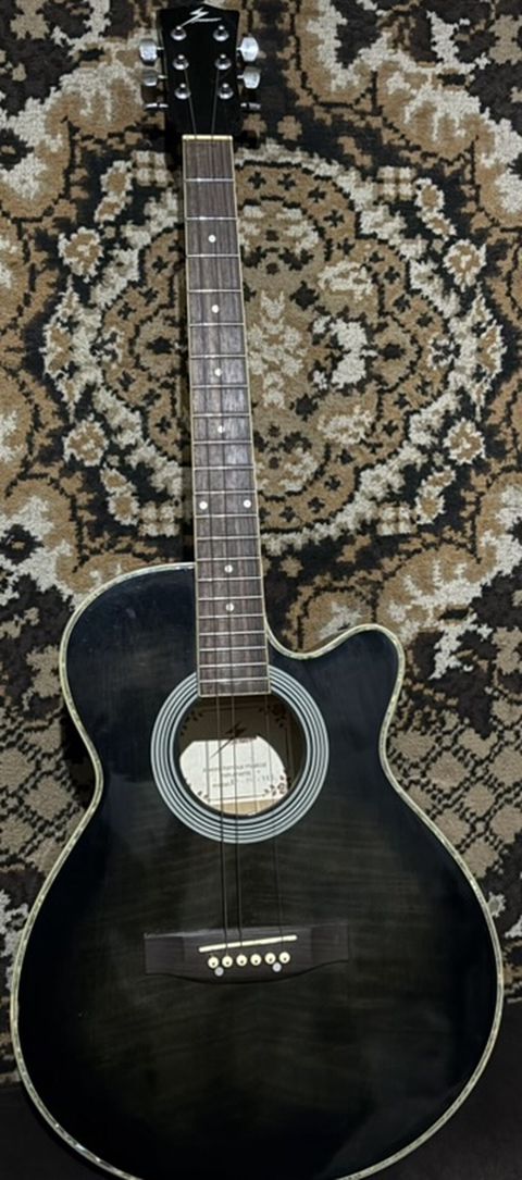 Akustik gitara, 6 sim, İşlənmiş, Ünvandan götürmə, Ödənişli çatdırılma, Rayonlara çatdırılma — Bakı