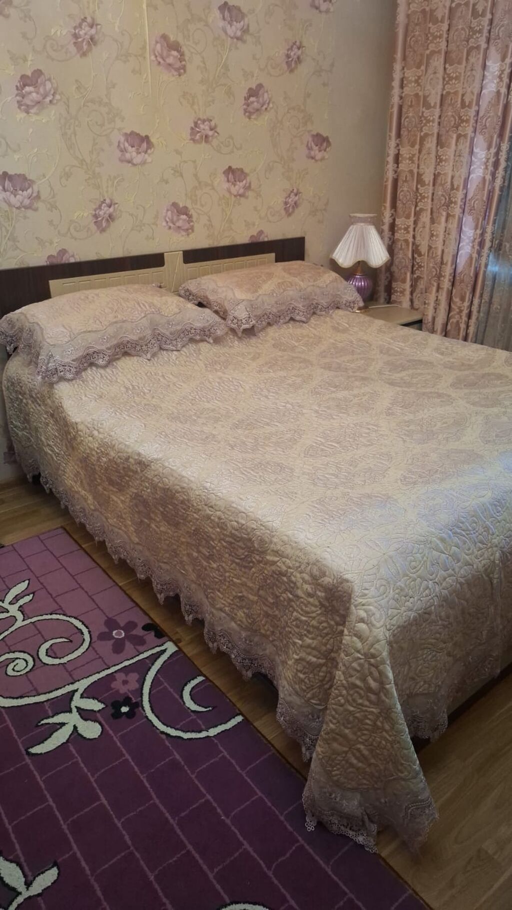 İkinəfərlik çarpayı, Dolab, 2 tumba, İşlənmiş — Yataq otağı mobilya dəstləri, Bakı (3)