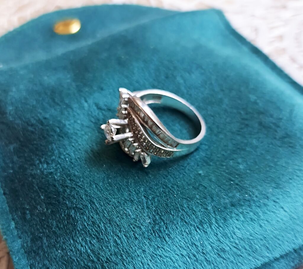 Üzük, Swarovski, Gümüş — Üzüklər, Bakı (2)