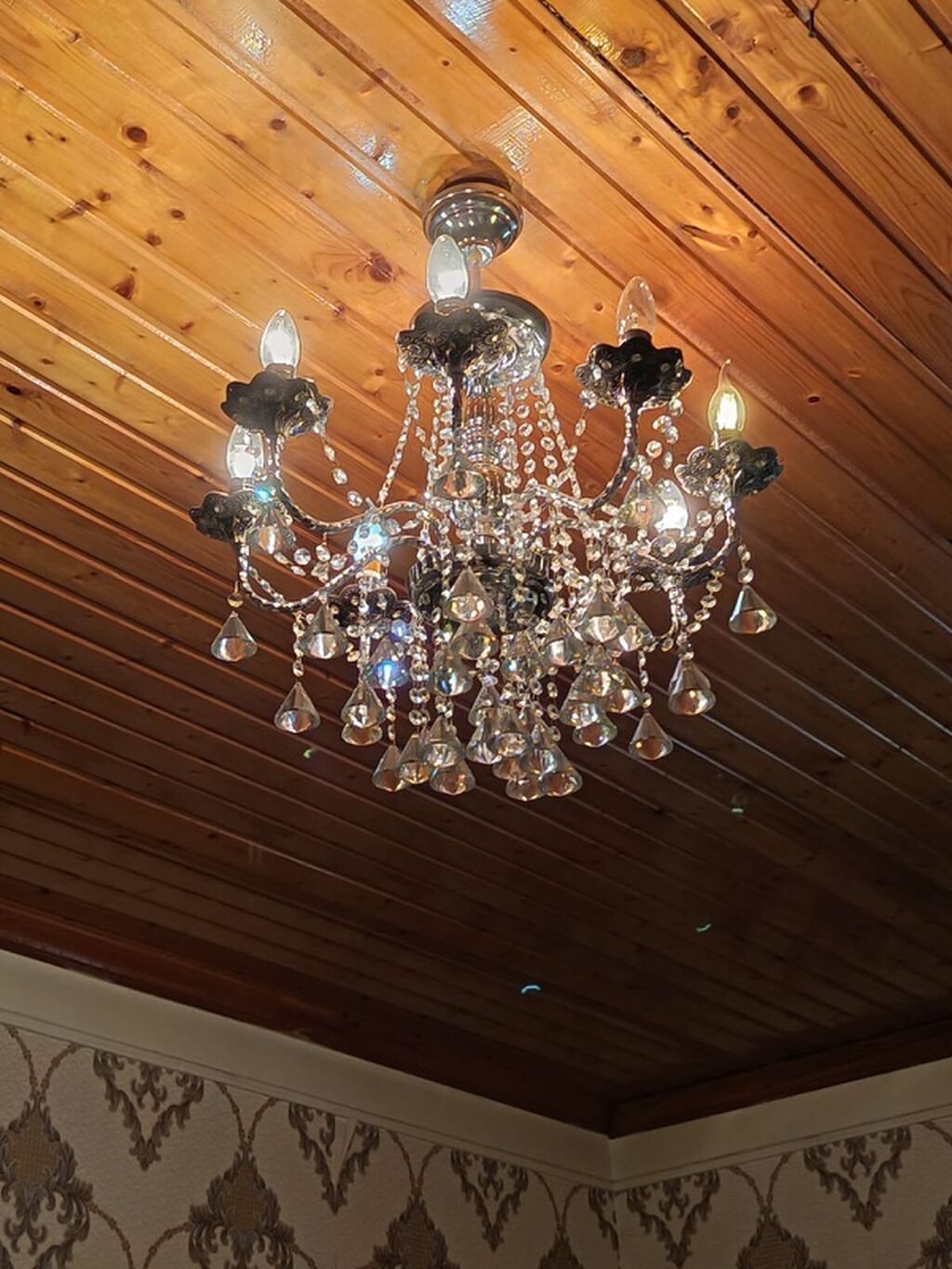 Çılçıraq, 6 lampa, Metal — Tavan is?qlar? v? cilc?raqlar, Bakı (3)