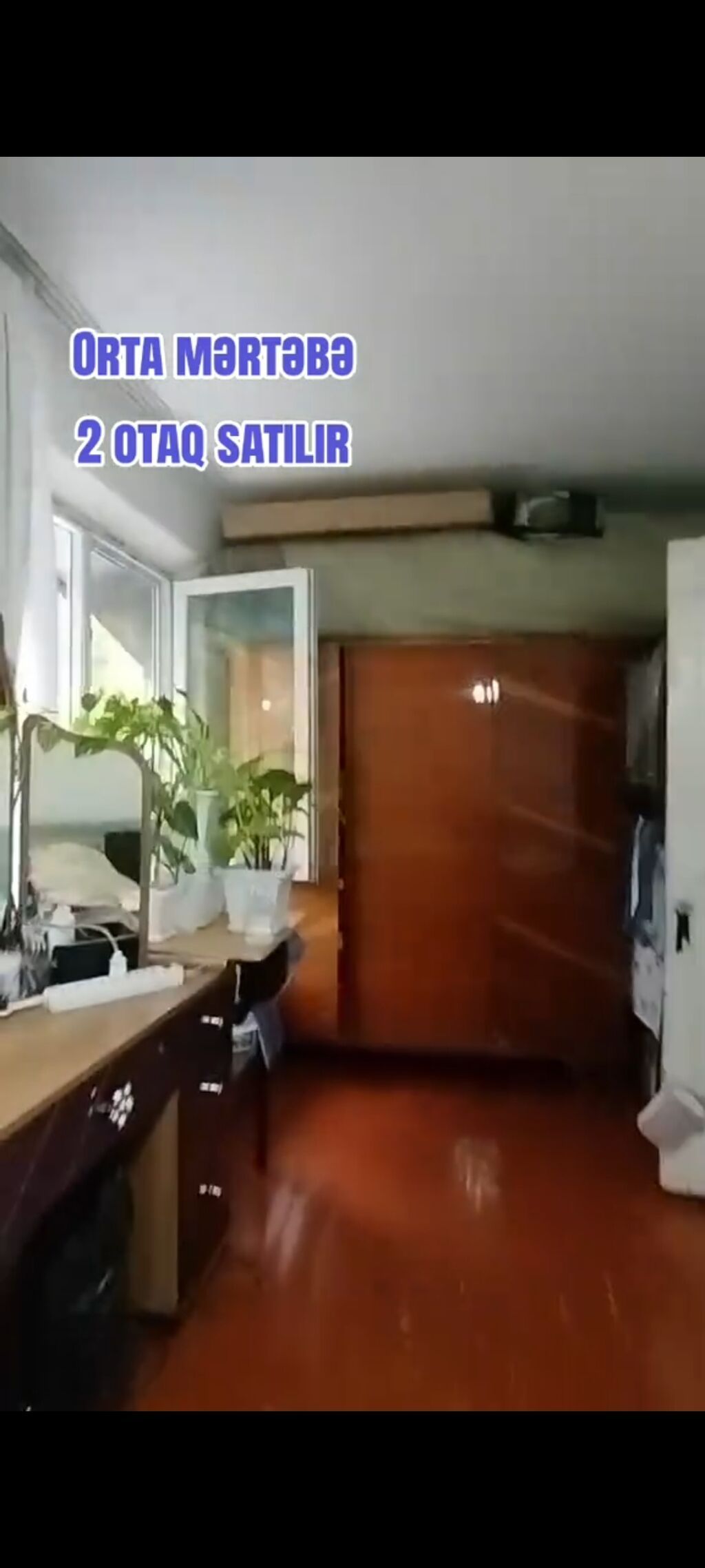Orta mərtəbədə yerləşən 2 otaqlı mənzil satılır. Planlaşdırma — Mənzil, Mingəçevir (2)
