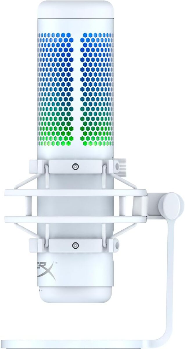 HyperX QuadCast S White-Grey (519P0AA) USB gaming microphone — Səs texnikası, Bakı (4)