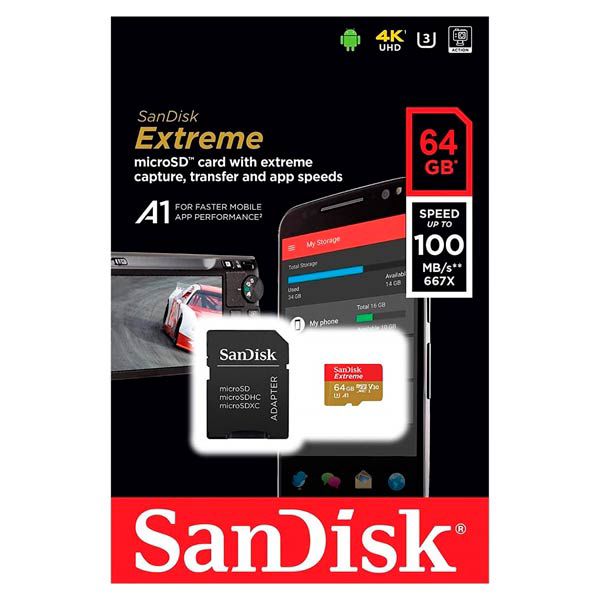 SanDisk Extreme microSDXC Uhs-ı Card - 64GB — Mallar, Bakı